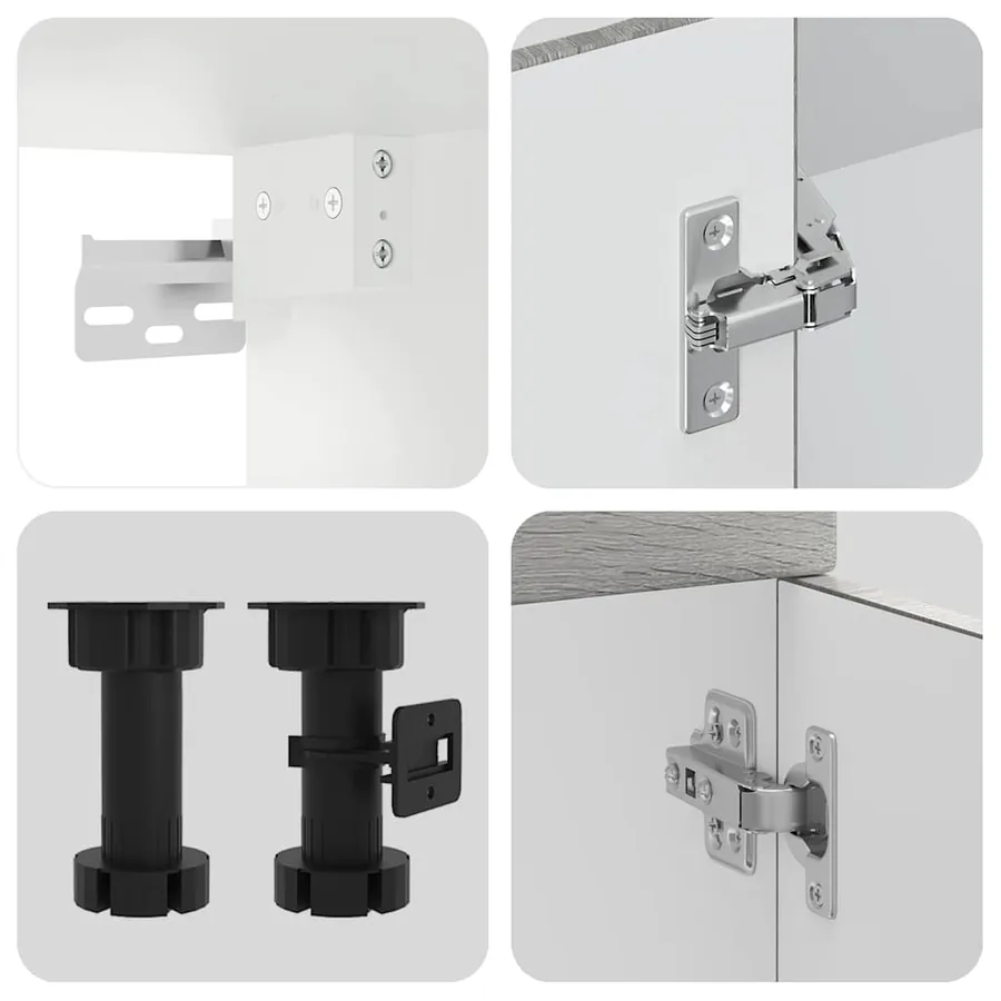 Ensemble d'armoires de cuisine 11 pcs Kalmar bois d'ingénierie - 7