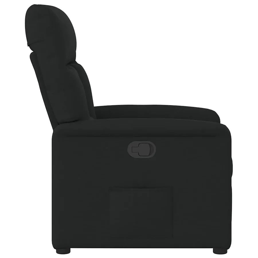 Fauteuil inclinable Noir Tissu - 4