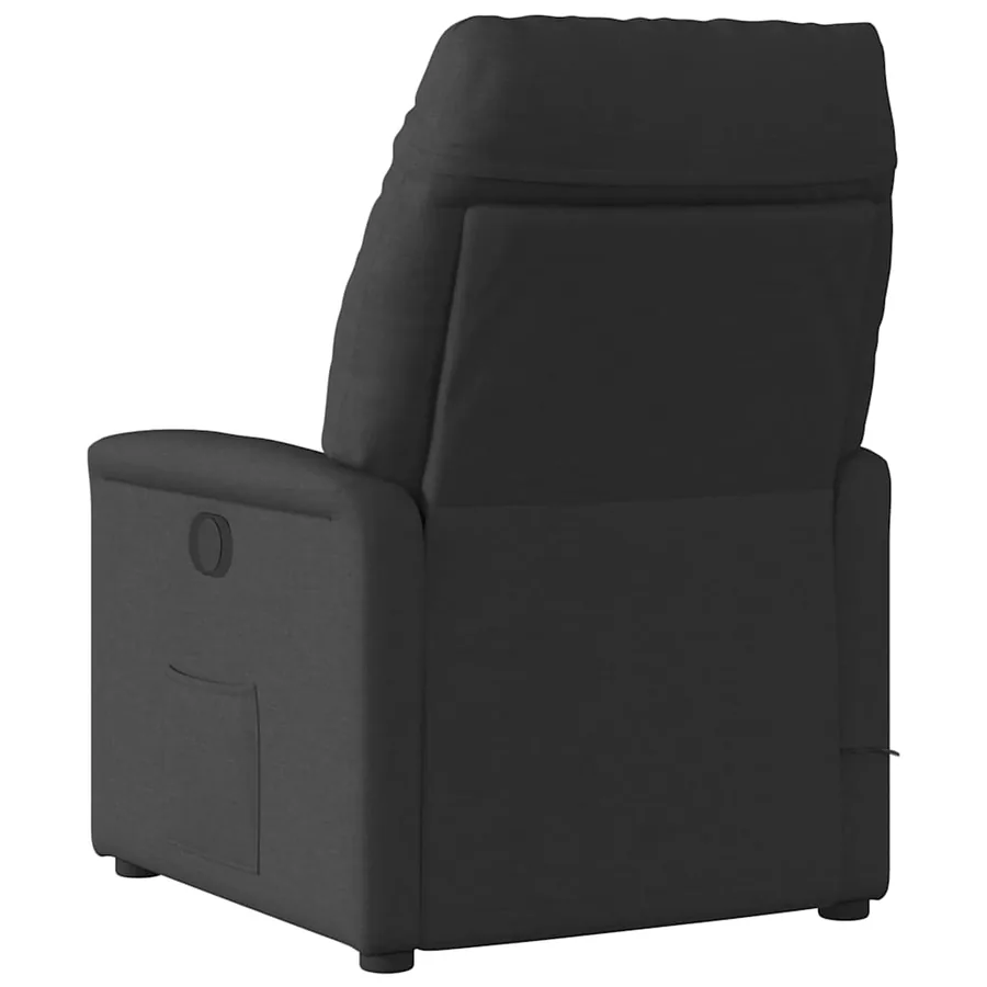 Fauteuil inclinable Noir Tissu - 5