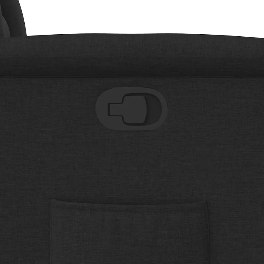 Fauteuil inclinable Noir Tissu - 9