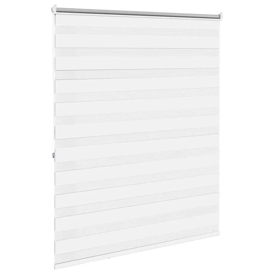 Store vénitien zébré 140,9 x 175 cm, largeur du tissu 136,7 cm, blanc - 4
