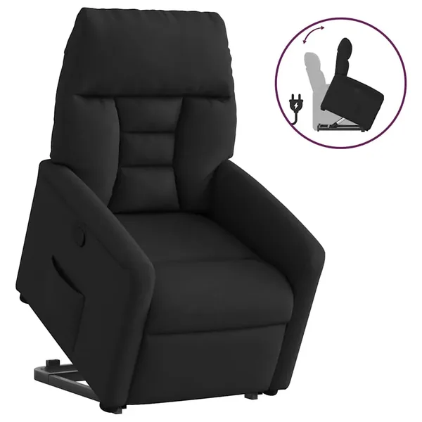 Fauteuil inclinable noir tissu