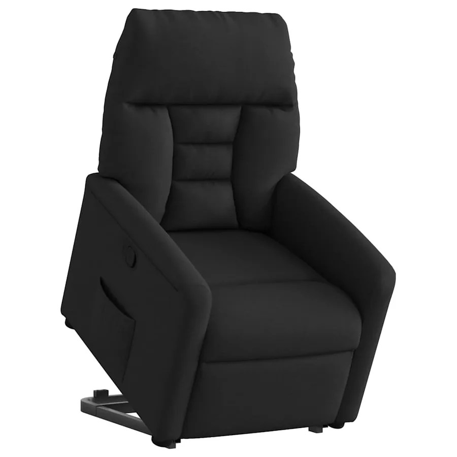 Fauteuil inclinable noir tissu - 3