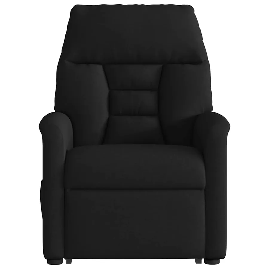 Fauteuil inclinable noir tissu - 5