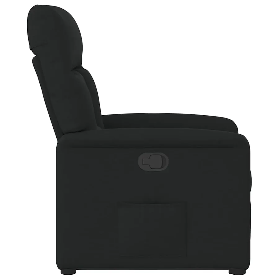 Fauteuil inclinable noir tissu - 6