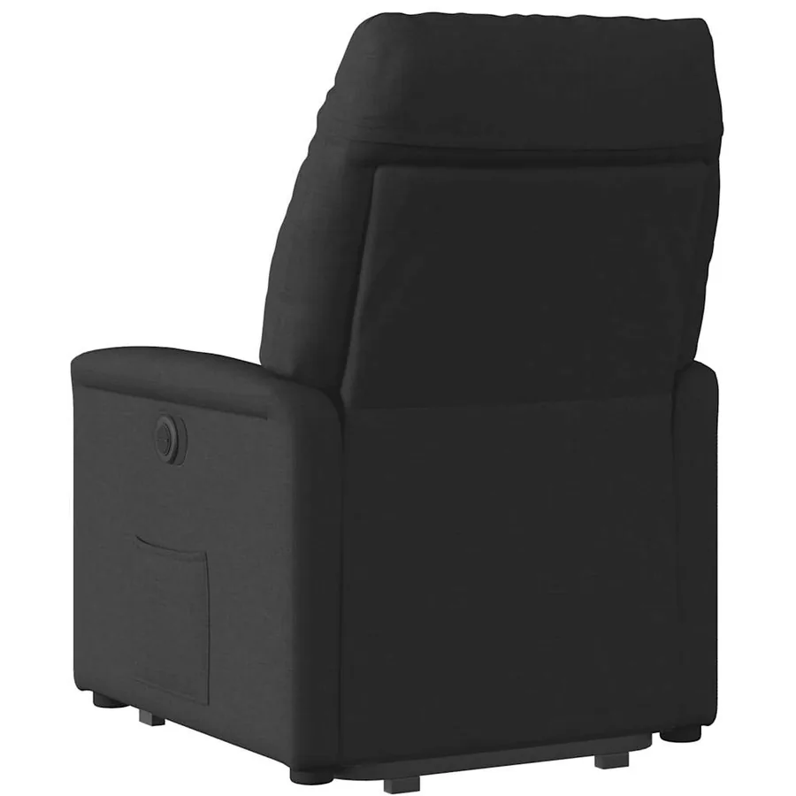 Fauteuil inclinable noir tissu - 7