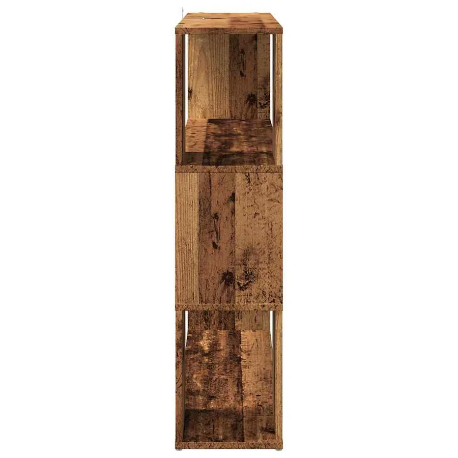 Bibliothèque/Séparateur de pièce vieux bois 100x24x94 cm - 5