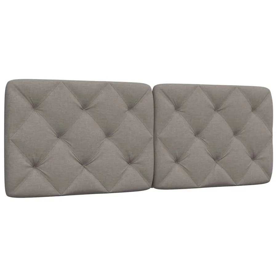 Coussin de tête de lit taupe 120 cm tissu