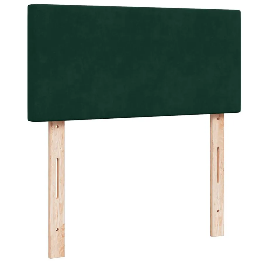 Cadre de lit ottoman avec matelas vert foncé 160x200 cm velours - 10
