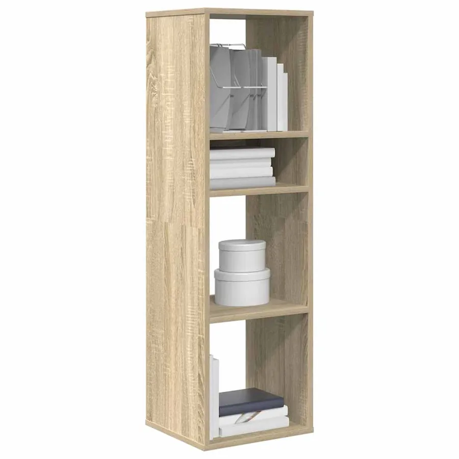 Bibliothèque chêne sonoma 34x31x112 cm bois d'ingénierie