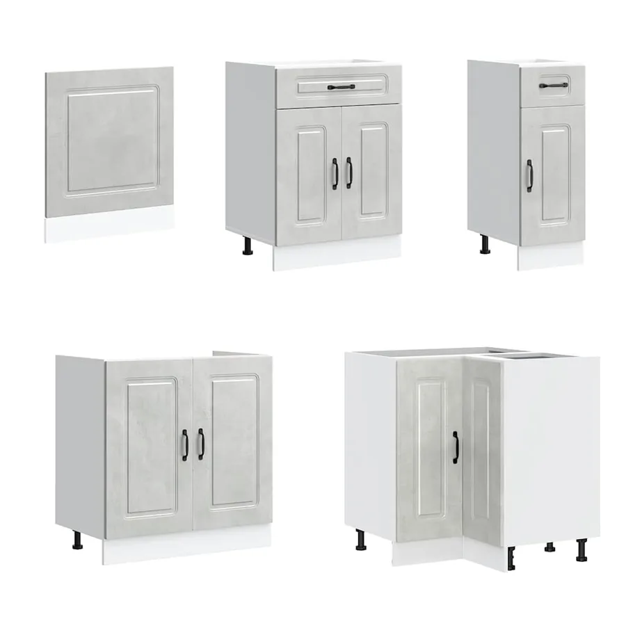 Ensemble d'armoires de cuisine 11 pcs Kalmar bois d'ingénierie - 4