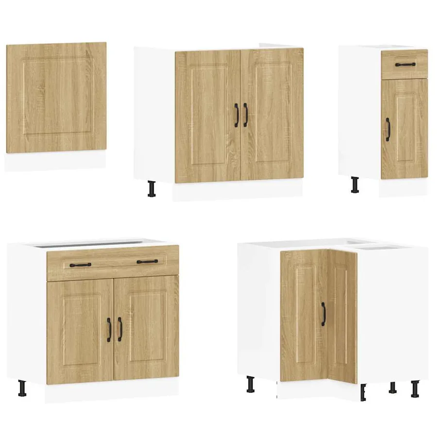 Ensemble d'armoires de cuisine 11 pcs Kalmar bois d'ingénierie - 4