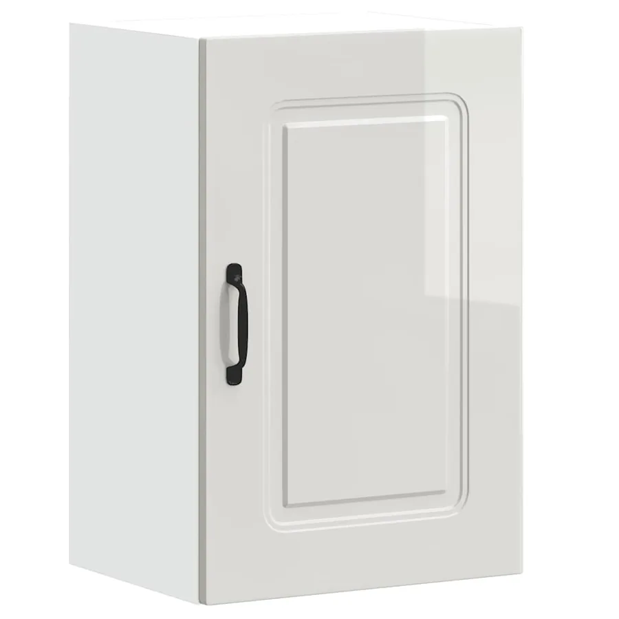 Armoire murale de cuisine Kalmar blanc brillant bois ingénierie - 2
