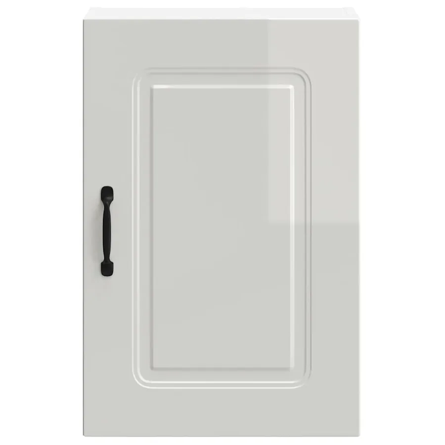 Armoire murale de cuisine Kalmar blanc brillant bois ingénierie - 5