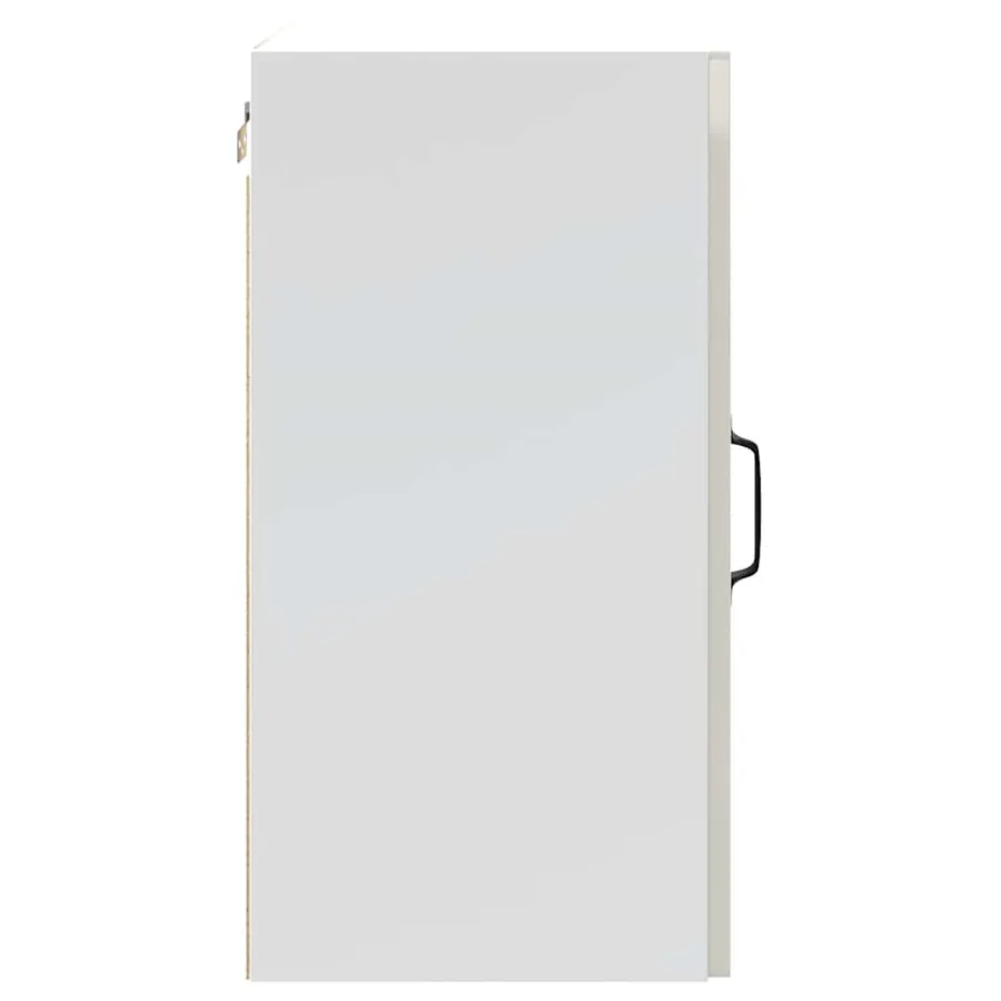 Armoire murale de cuisine Kalmar blanc brillant bois ingénierie - 7
