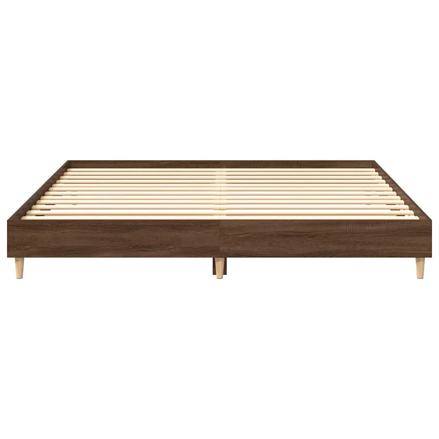 Cadre de lit sans matelas chêne marron 160x200 cm - 5
