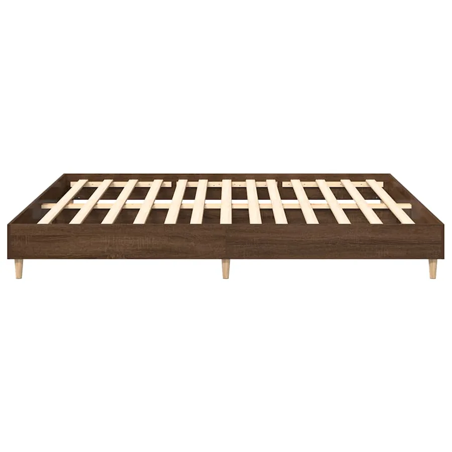 Cadre de lit sans matelas chêne marron 160x200 cm - 6