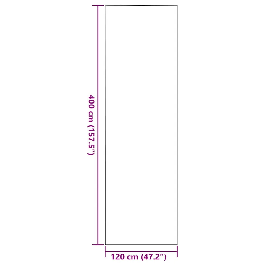 Tapis d'entrée Noir 120 x 400 cm 100% Polyamide - 7