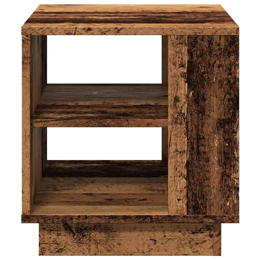 Table basse vieux bois 40x40x43 cm bois d'ingénierie - 4