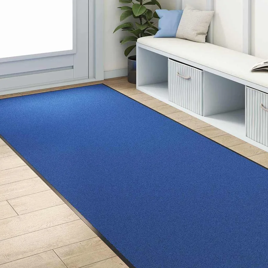 Tapis d'entrée Bleu et Noir 120 x 250 cm 100% Polyamide - 3