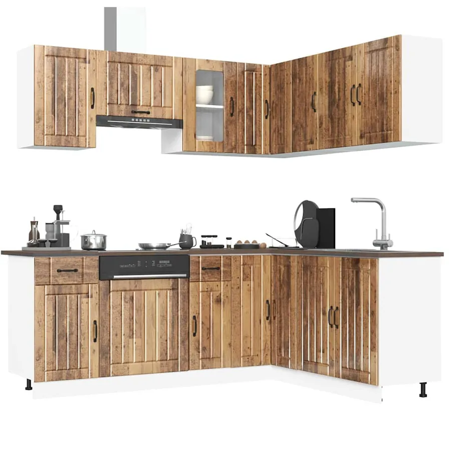 Ensemble d'armoires de cuisine 11 pcs Kalmar bois d'ingénierie