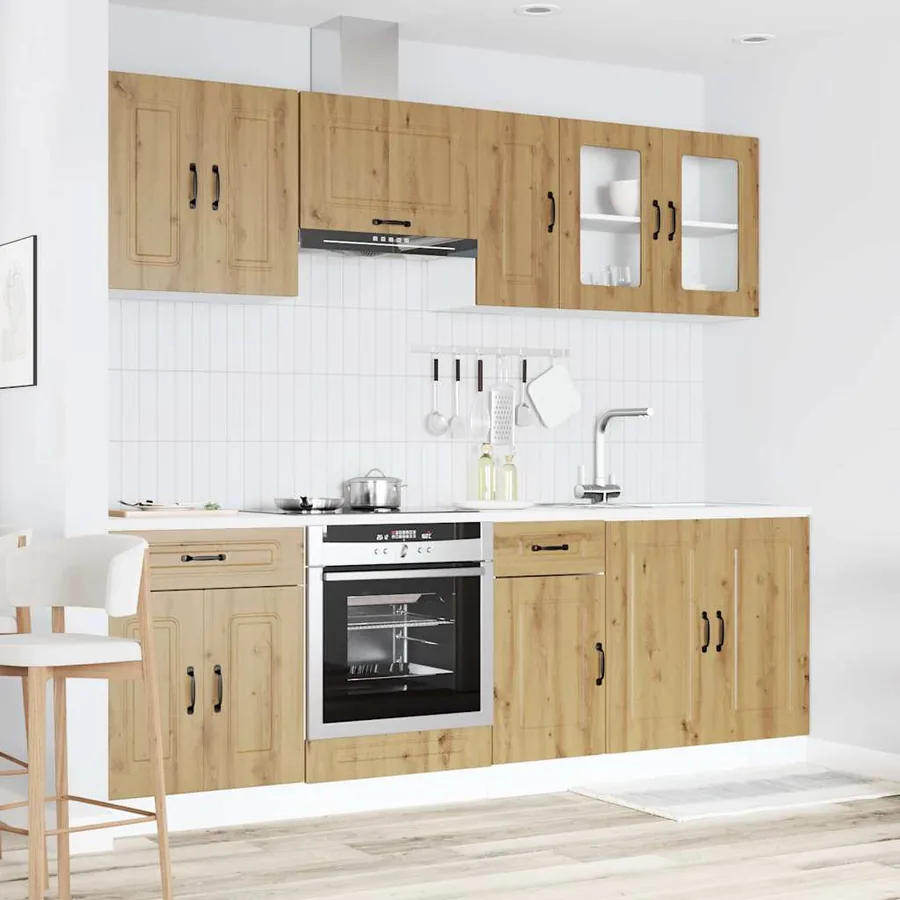 Ensemble d'armoires de cuisine 8 pcs Kalmar bois d'ingénierie - 3