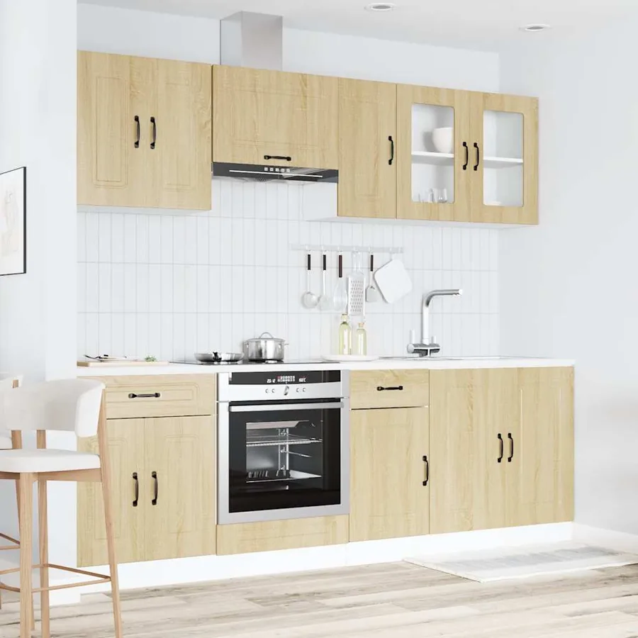 Ensemble d'armoires de cuisine 8 pcs Kalmar bois d'ingénierie - 3