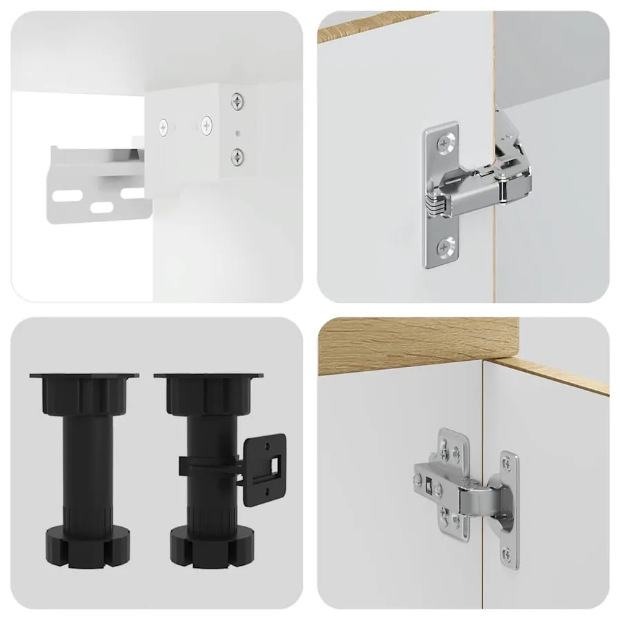 Ensemble d'armoires de cuisine 8 pcs Kalmar bois d'ingénierie - 6
