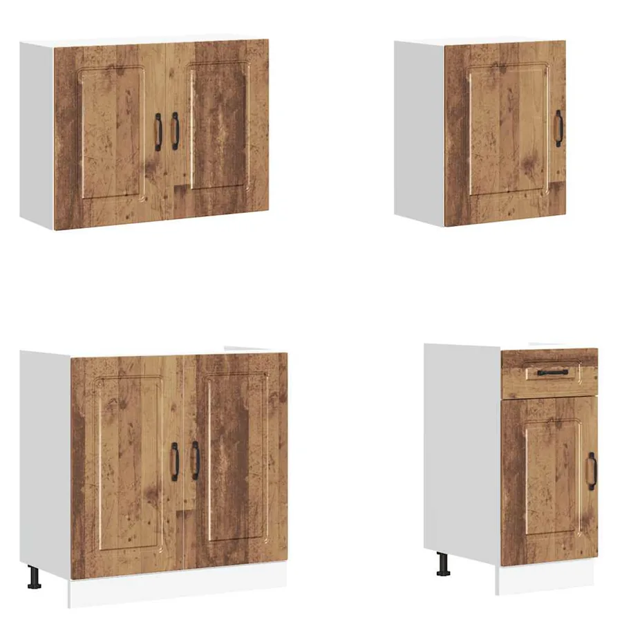 Ensemble d'armoires de cuisine 7 pcs Kalmar bois d'ingénierie - 4