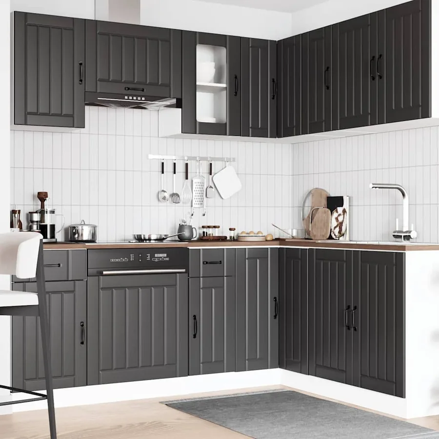 Ensemble d'armoires de cuisine 11 pcs Kalmar bois d'ingénierie - 3