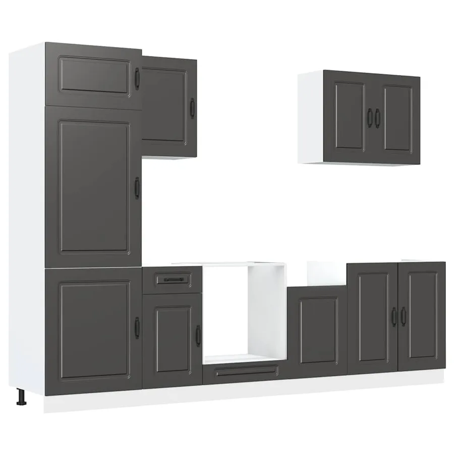 Ensemble d'armoires de cuisine 7 pcs Kalmar bois d'ingénierie - 2