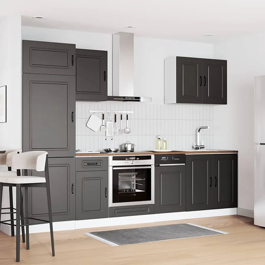 Ensemble d'armoires de cuisine 7 pcs Kalmar bois d'ingénierie - 3