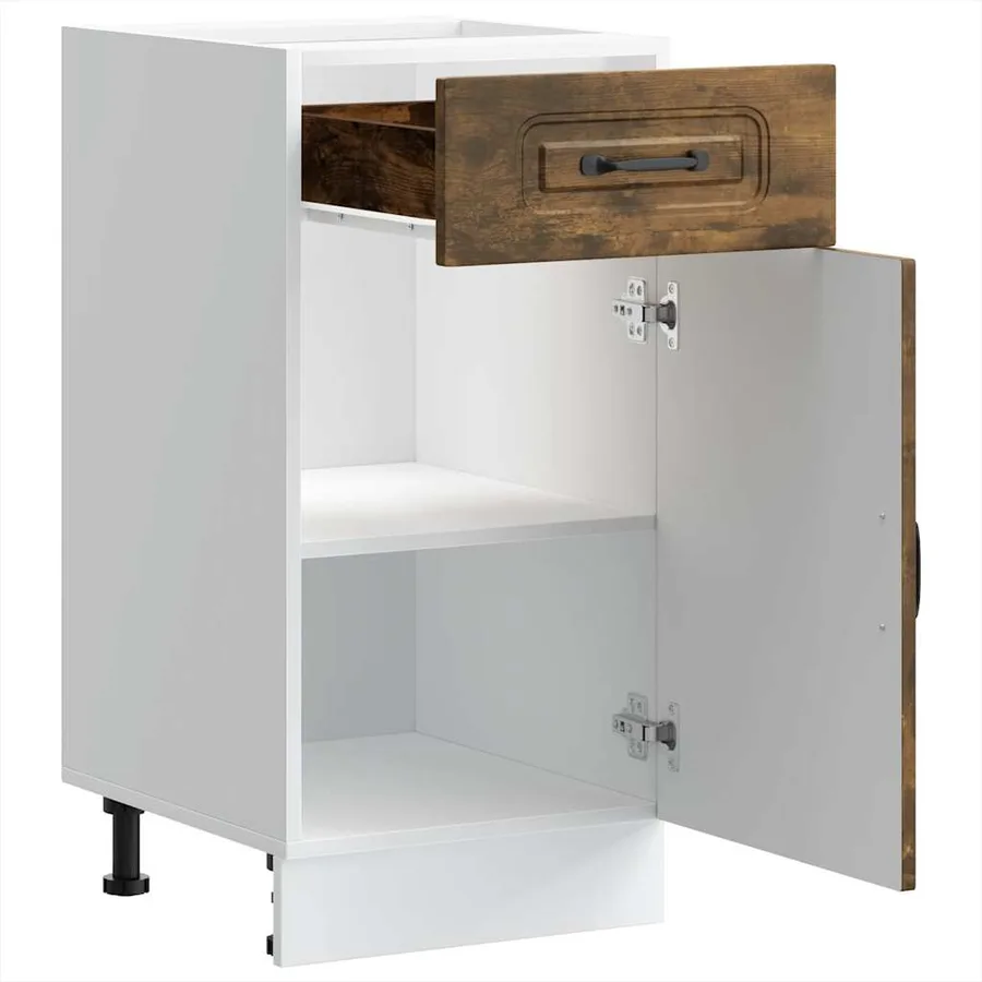Armoire de cuisine Kalmar chêne fumé bois d'ingénierie - 5