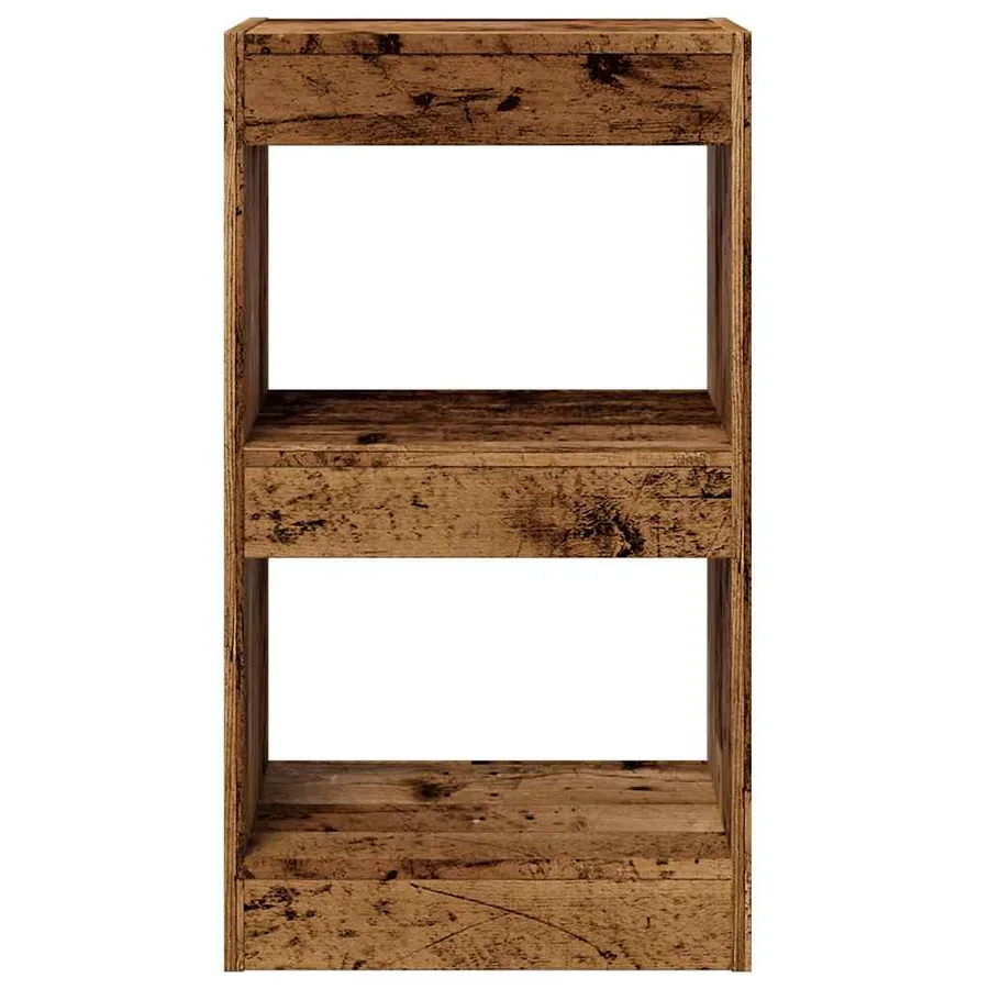 Bibliothèque/Cloison de séparation vieux bois 40x30x72 cm - 4