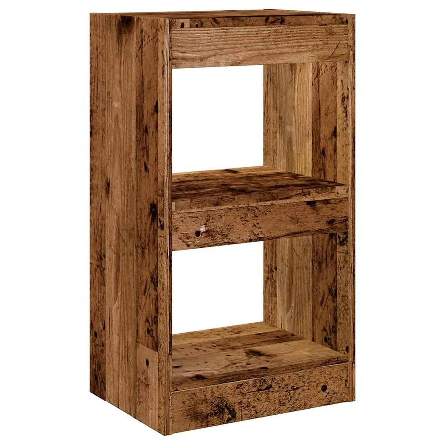 Bibliothèque/Cloison de séparation vieux bois 40x30x72 cm - 6