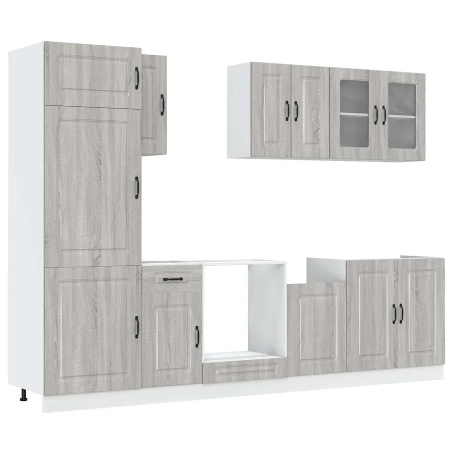 Ensemble d'armoires de cuisine 8 pcs Kalmar bois d'ingénierie - 2