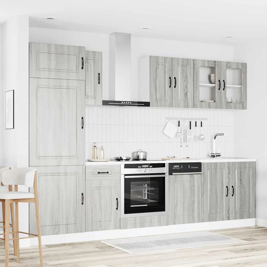 Ensemble d'armoires de cuisine 8 pcs Kalmar bois d'ingénierie - 3