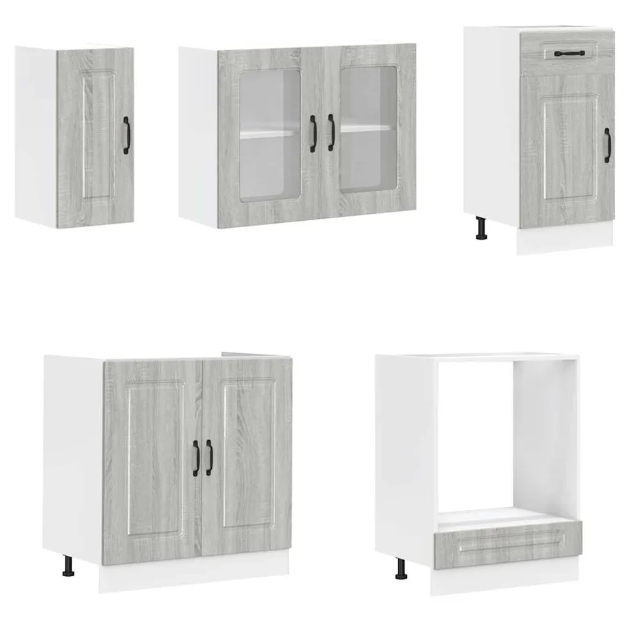 Ensemble d'armoires de cuisine 8 pcs Kalmar bois d'ingénierie - 4