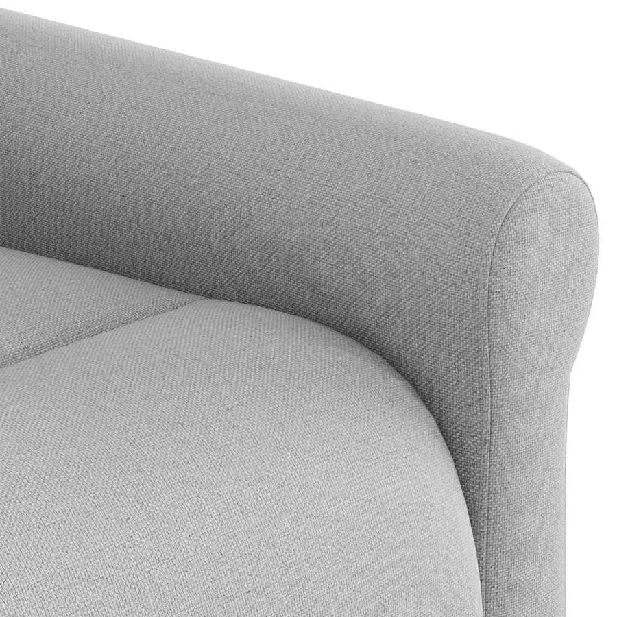 Fauteuil de massage inclinable gris nuage tissu - 10