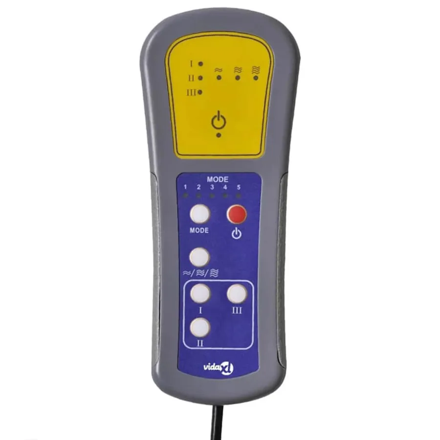 Fauteuil de massage inclinable gris nuage tissu - 11