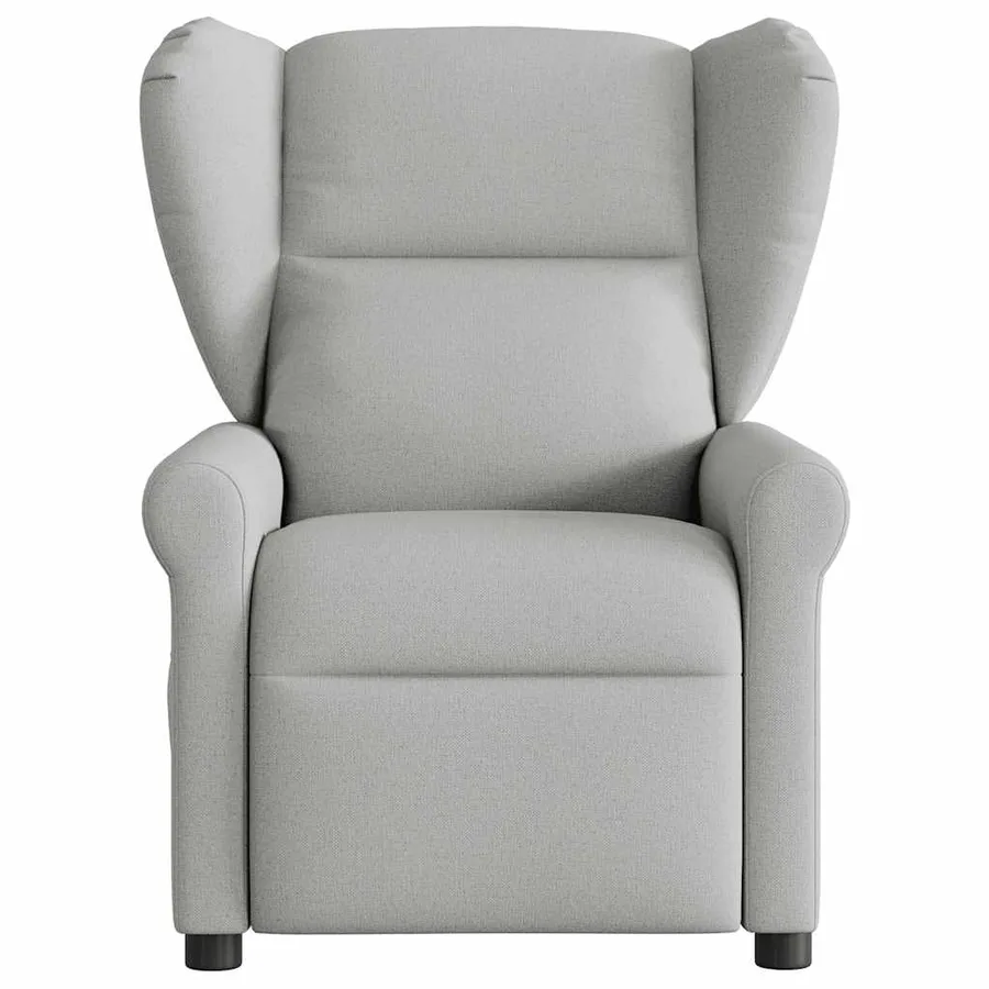 Fauteuil de massage inclinable gris nuage tissu - 3