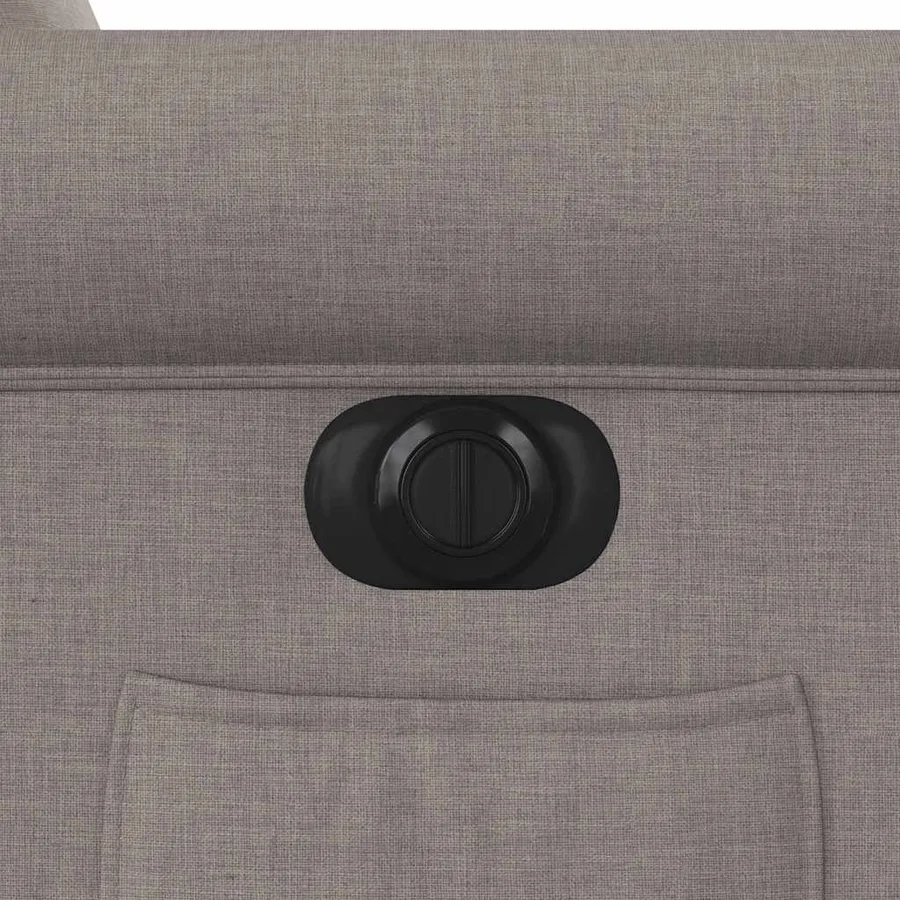 Fauteuil inclinable électrique taupe tissu - 13