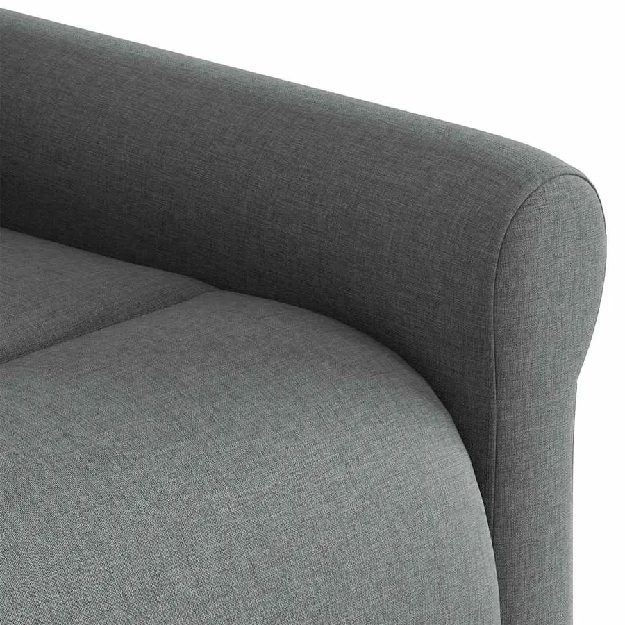 Fauteuil de massage inclinable Gris foncé Tissu - 11