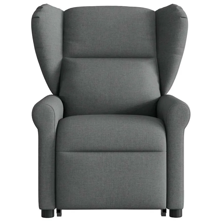 Fauteuil de massage inclinable Gris foncé Tissu - 4
