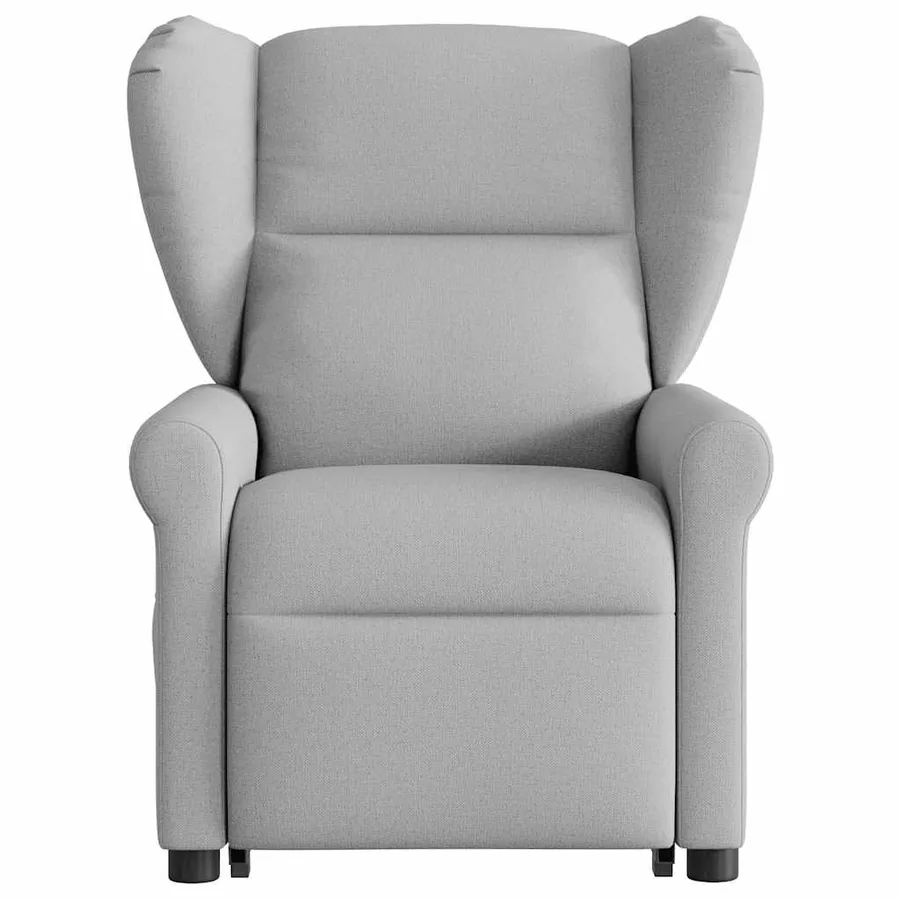 Fauteuil de massage inclinable gris nuage tissu - 4