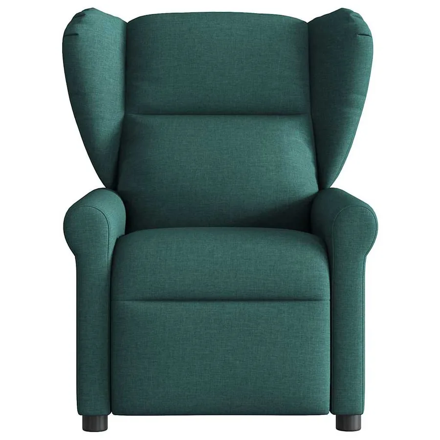 Fauteuil de massage inclinable électrique Vert foncé Tissu - 4
