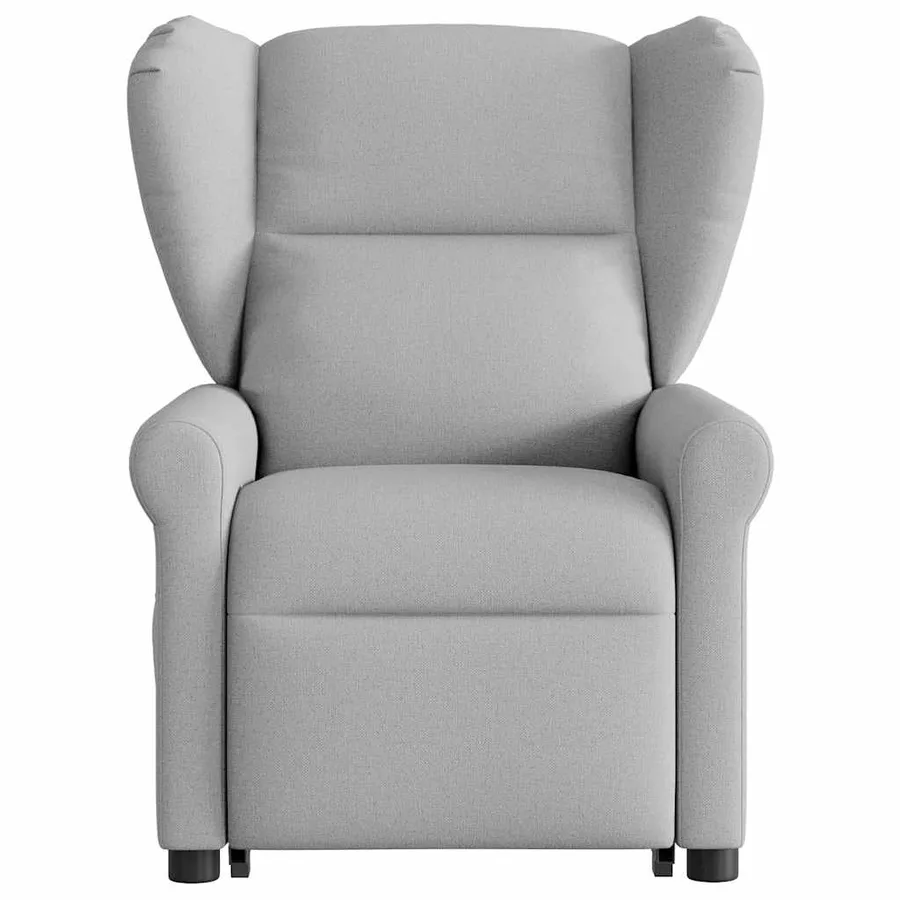 Fauteuil inclinable électrique gris nuage tissu - 4