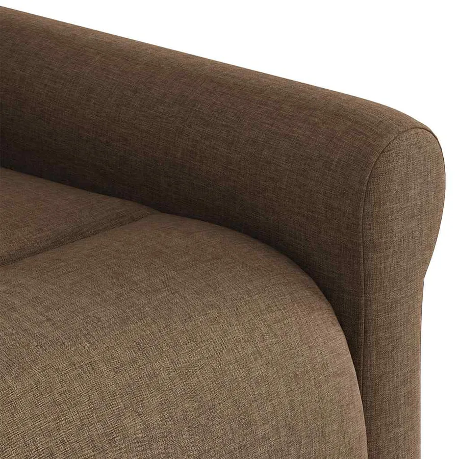 Fauteuil inclinable de massage électrique Marron Tissu - 12