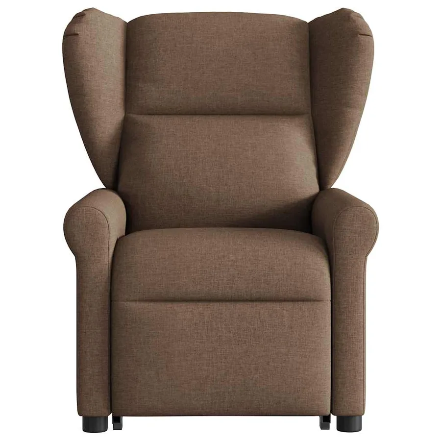 Fauteuil inclinable de massage électrique Marron Tissu - 4