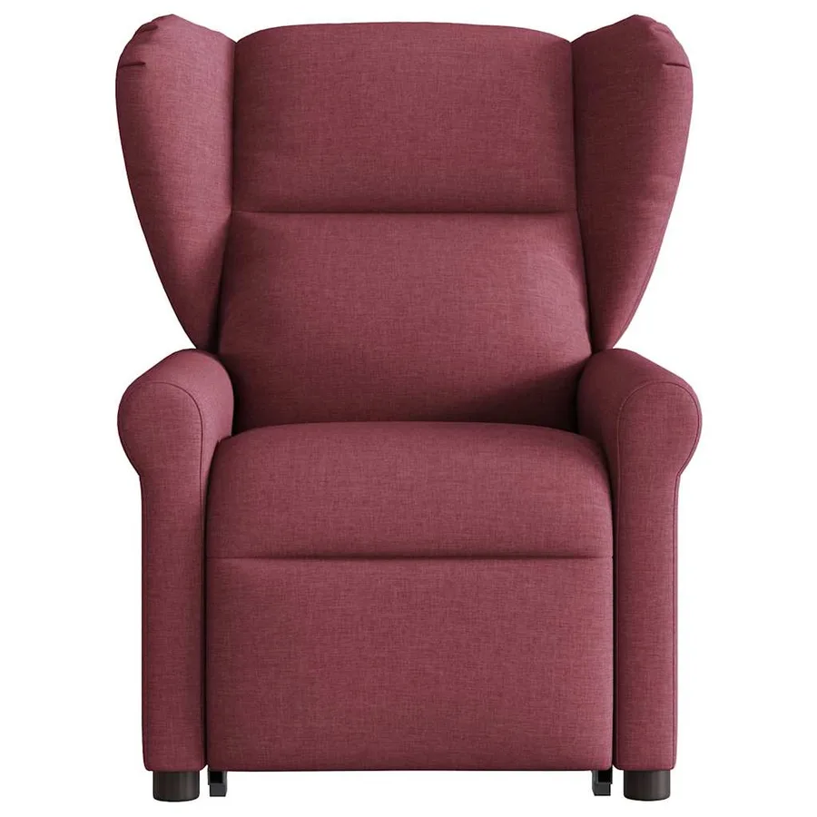 Fauteuil inclinable de massage Rouge bordeaux Tissu - 4